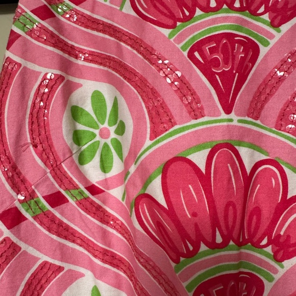 Pink Lilly Pulitzer Floral Pattern Sleeveless Shift Dress - Picture 3 of 8